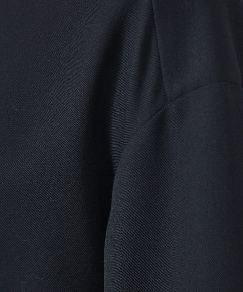 qualite（カリテ）の「ウールツイルシャツ◇セットアップ対応（シャツ/ブラウス・レディース・ブラウン系その他/ブラック・フリー）」の4枚目の写真