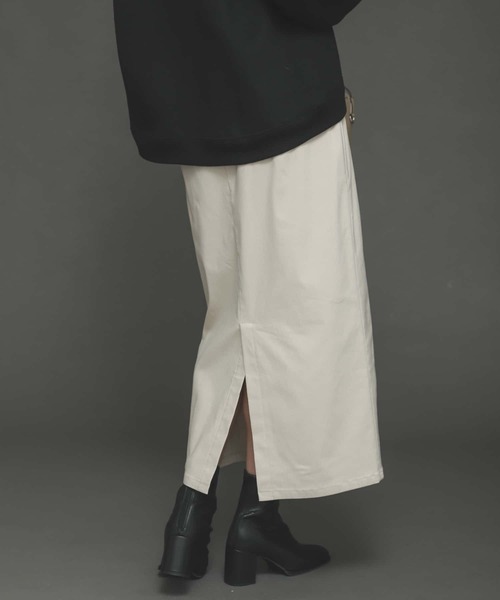 SENSE OF PLACE by URBAN RESEARCH（センスオブプレイスバイアーバンリサーチ）の「『TALLサイズあり』ストレッチサスツキハイウエストスカート（スカート・レディース・オレンジ/アイボリー/ベージュ/ブラック/ブラウン・TALL/X-SMALL/MEDIUM/SMALL）」の15枚目の写真