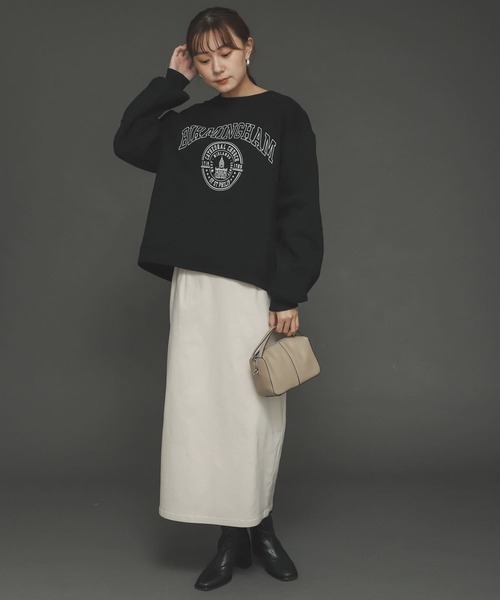 SENSE OF PLACE by URBAN RESEARCH（センスオブプレイスバイアーバンリサーチ）の「『TALLサイズあり』ストレッチサスツキハイウエストスカート（スカート・レディース・オレンジ/アイボリー/ベージュ/ブラック/ブラウン・TALL/X-SMALL/MEDIUM/SMALL）」の11枚目の写真