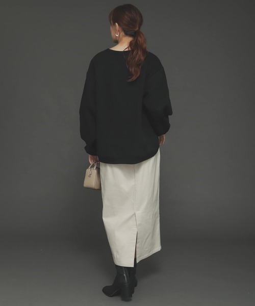 SENSE OF PLACE by URBAN RESEARCH（センスオブプレイスバイアーバンリサーチ）の「『TALLサイズあり』ストレッチサスツキハイウエストスカート（スカート・レディース・オレンジ/アイボリー/ベージュ/ブラック/ブラウン・TALL/X-SMALL/MEDIUM/SMALL）」の19枚目の写真