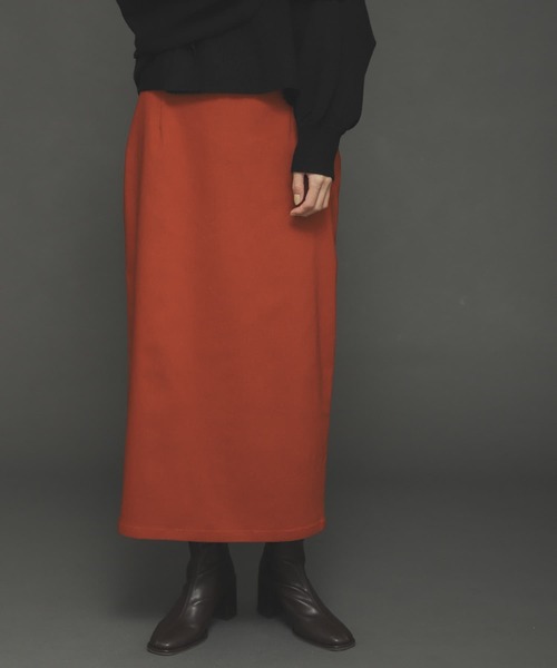 SENSE OF PLACE by URBAN RESEARCH（センスオブプレイスバイアーバンリサーチ）の「『TALLサイズあり』ストレッチサスツキハイウエストスカート（スカート・レディース・オレンジ/アイボリー/ベージュ/ブラック/ブラウン・TALL/X-SMALL/MEDIUM/SMALL）」の17枚目の写真