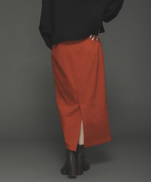 SENSE OF PLACE by URBAN RESEARCH（センスオブプレイスバイアーバンリサーチ）の「『TALLサイズあり』ストレッチサスツキハイウエストスカート（スカート・レディース・オレンジ/アイボリー/ベージュ/ブラック/ブラウン・TALL/X-SMALL/MEDIUM/SMALL）」の13枚目の写真