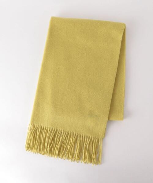 closet story（クローゼットストーリー）の「＜closet story（クローゼットストーリー）＞ウールカシミヤ ストール 21F（ストール/ショール・レディース・ブラック/ベージュ/ピンク/イエロー・FREE）」の8枚目の写真