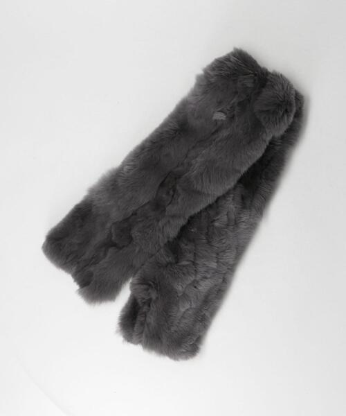 closet story（クローゼットストーリー）の「＜closet story（クローゼットストーリー）＞レッキス マフラー（マフラー・レディース・ダークグレー/モカ/ライトグレー・FREE）」の4枚目の写真