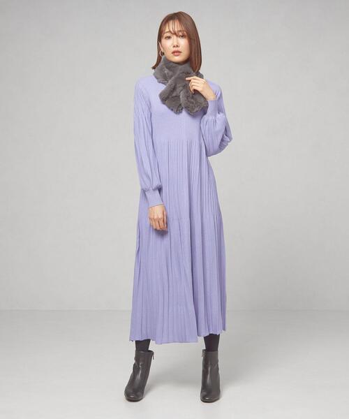 closet story（クローゼットストーリー）の「＜closet story（クローゼットストーリー）＞レッキス マフラー（マフラー・レディース・ダークグレー/モカ/ライトグレー・FREE）」の9枚目の写真