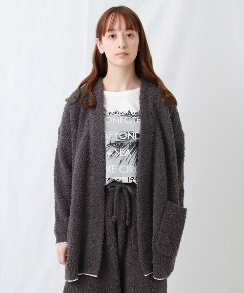 Life もこもこニットカーディガン Life もこもこニットカーディガン