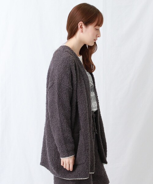 Life もこもこニットカーディガン Life もこもこニットカーディガン