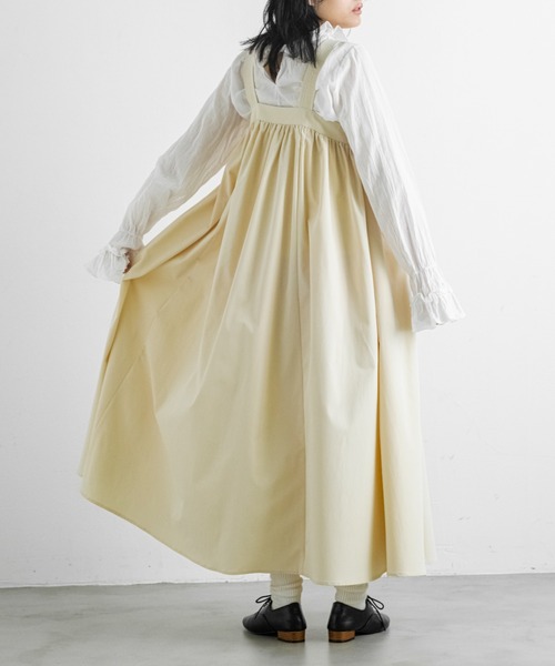 Libra Cue（リブラ キュー）の「ボリュームギャザーワンピース/サイズ展開あり（ワンピース・レディース・ブラック/アイボリー・1/2）」の13枚目の写真