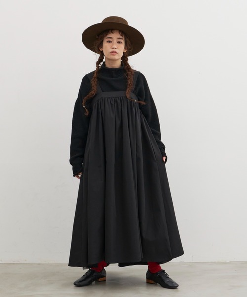 Libra Cue（リブラ キュー）の「ボリュームギャザーワンピース/サイズ展開あり（ワンピース・レディース・ブラック/アイボリー・1/2）」の21枚目の写真