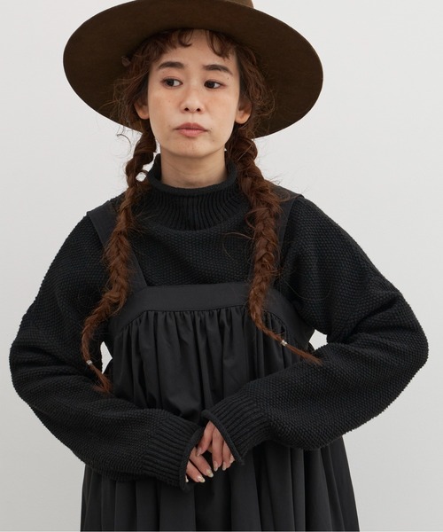 Libra Cue（リブラ キュー）の「ボリュームギャザーワンピース/サイズ展開あり（ワンピース・レディース・ブラック/アイボリー・1/2）」の19枚目の写真