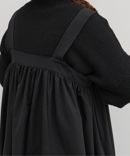 Libra Cue（リブラ キュー）の「ボリュームギャザーワンピース/サイズ展開あり（ワンピース・レディース・ブラック/アイボリー・1/2）」の18枚目の写真