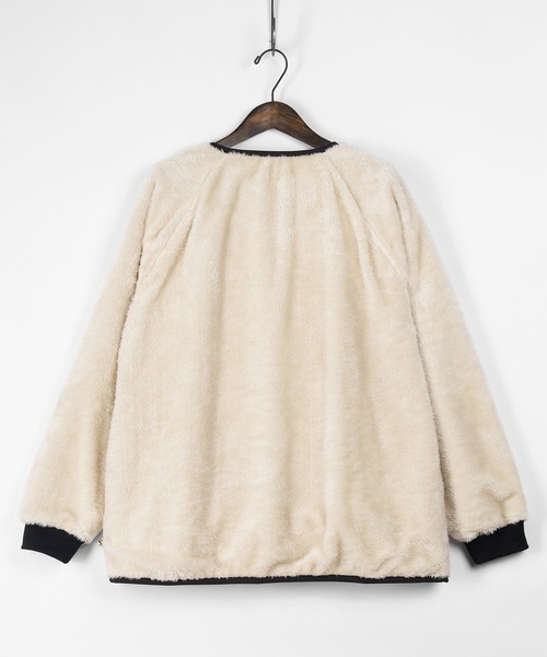 gym master（ジムマスター）の「【gym master/ジムマスター】リバーシブル ノーカラーボアジャケット/タスロンノーカラーJKT/防風（ノーカラージャケット・メンズ・ブラック/ベージュ/その他1/その他・M/L/XL/S）」の10枚目の写真