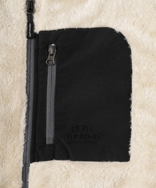 gym master（ジムマスター）の「【gym master/ジムマスター】リバーシブル ノーカラーボアジャケット/タスロンノーカラーJKT/防風（ノーカラージャケット・メンズ・ブラック/ベージュ/その他1/その他・M/L/XL/S）」の11枚目の写真