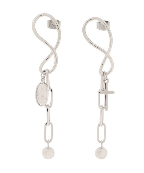 GYDA（ジェイダ）の「チェーンデザインピアス（ピアス（両耳用）・レディース・シルバー/ゴールド・FREE）」の9枚目の写真