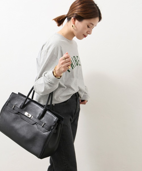 JOURNAL STANDARD（ジャーナルスタンダード）の「TRIBECA ロングスリーブTシャツ◆（Tシャツ/カットソー・レディース・グレー/ホワイト・FREE）」の3枚目の写真