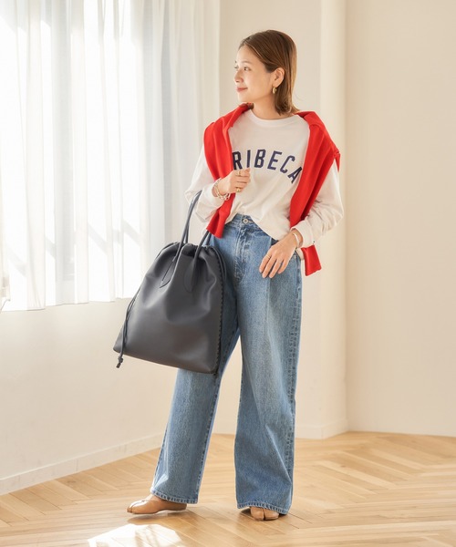 JOURNAL STANDARD（ジャーナルスタンダード）の「TRIBECA ロングスリーブTシャツ◆（Tシャツ/カットソー・レディース・グレー/ホワイト・FREE）」の5枚目の写真