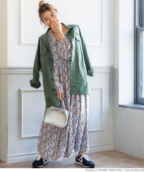 ヴィンテージフラワーワンピース（ワンピース）｜coca（coca）（コカ