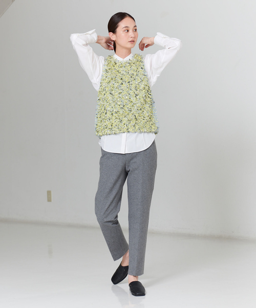 qualite（カリテ）の「【BOUSSOLE×qualite】カラーパイルノースリーブニット（ニット/セーター・レディース・ライトブルー/ピンク・フリー）」の7枚目の写真