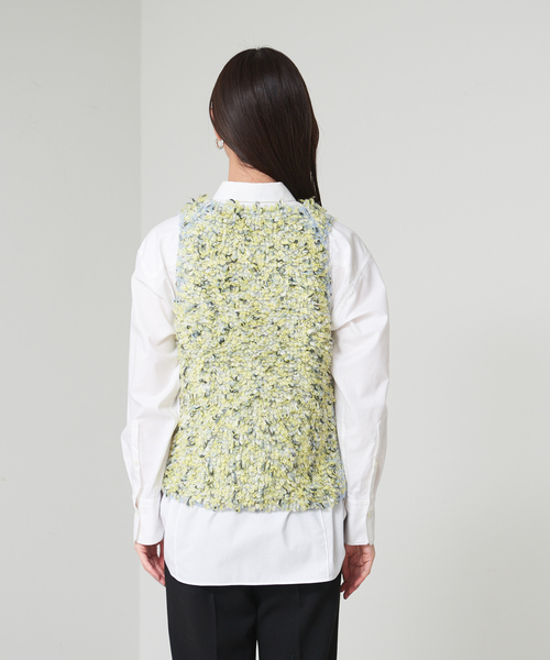 qualite（カリテ）の「【BOUSSOLE×qualite】カラーパイルノースリーブニット（ニット/セーター・レディース・ライトブルー/ピンク・フリー）」の10枚目の写真