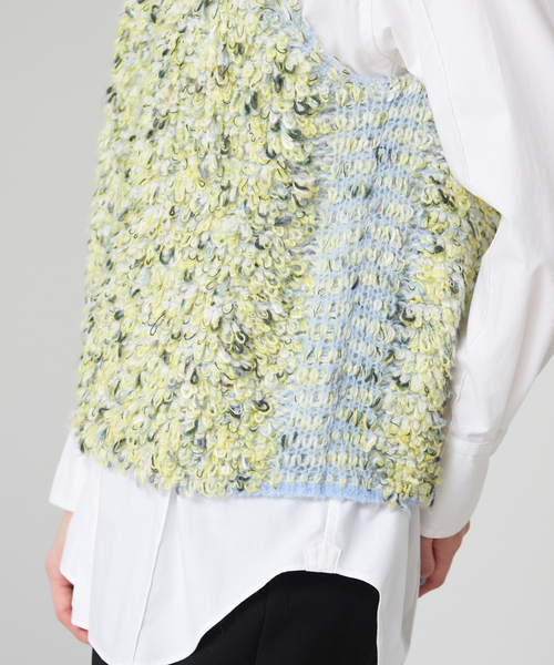 qualite（カリテ）の「【BOUSSOLE×qualite】カラーパイルノースリーブニット（ニット/セーター・レディース・ライトブルー/ピンク・フリー）」の13枚目の写真