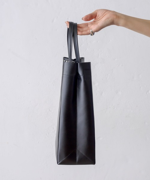 【牛革】口元スタッズトートバッグ　Sサイズ