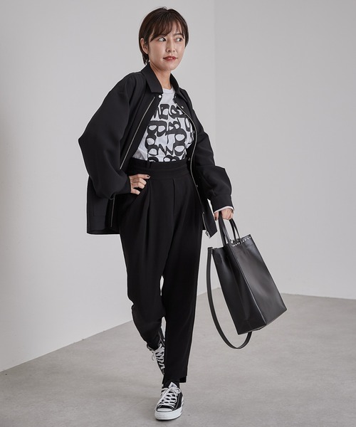 【牛革】口元スタッズトートバッグ　Sサイズ