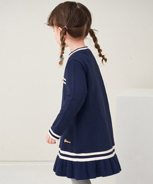 JELISPOON（ジェリスプーン）の「キッズ マリン風フリル長袖ワンピース（ワンピース・キッズ・ネイビー・110cm/120cm/130cm/140cm/150cm）」の18枚目の写真