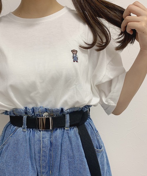 Cham.（チャム）の「チャムベアＴ（Tシャツ/カットソー・レディース・ホワイト・FREE）」の2枚目の写真