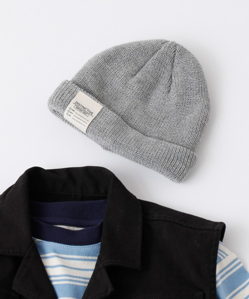 CIAOPANIC TYPY(チャオパニックティピー)の「【KIDS】ニットワッチキャップ(ニットキャップ/ビーニー・キッズ・ホワイト/グレー/グリーン/バイオレット/カーキ/サックスブルー/オレンジ・ONE SIZE)」の3枚目の写真