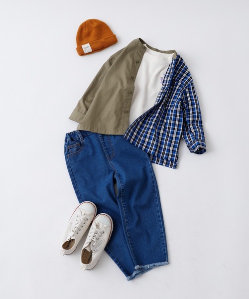 CIAOPANIC TYPY(チャオパニックティピー)の「【KIDS】ニットワッチキャップ(ニットキャップ/ビーニー・キッズ・ホワイト/グレー/グリーン/バイオレット/カーキ/サックスブルー/オレンジ・ONE SIZE)」の18枚目の写真