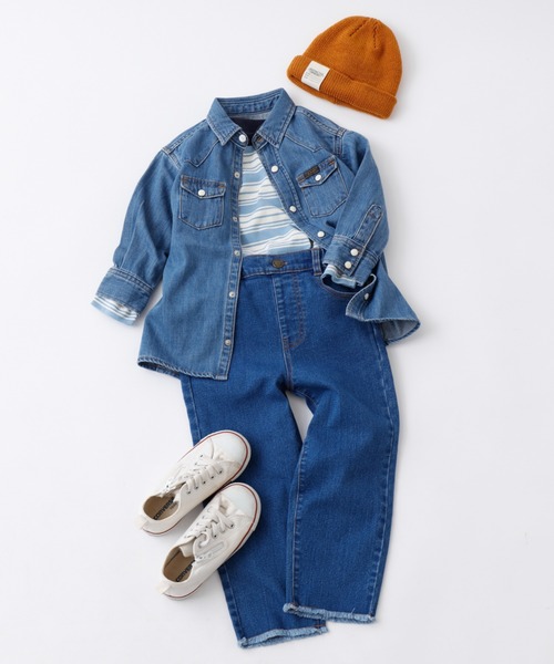 CIAOPANIC TYPY(チャオパニックティピー)の「【KIDS】ニットワッチキャップ(ニットキャップ/ビーニー・キッズ・ホワイト/グレー/グリーン/バイオレット/カーキ/サックスブルー/オレンジ・ONE SIZE)」の12枚目の写真