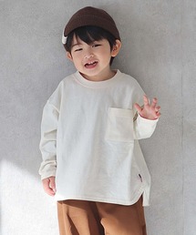 CIAOPANIC TYPY | 【KIDS】USAコットンポケット付きロングTee(Tシャツ/カットソー)