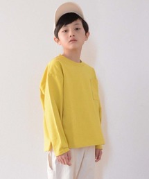 【KIDS】USAコットンポケット付きロングTee