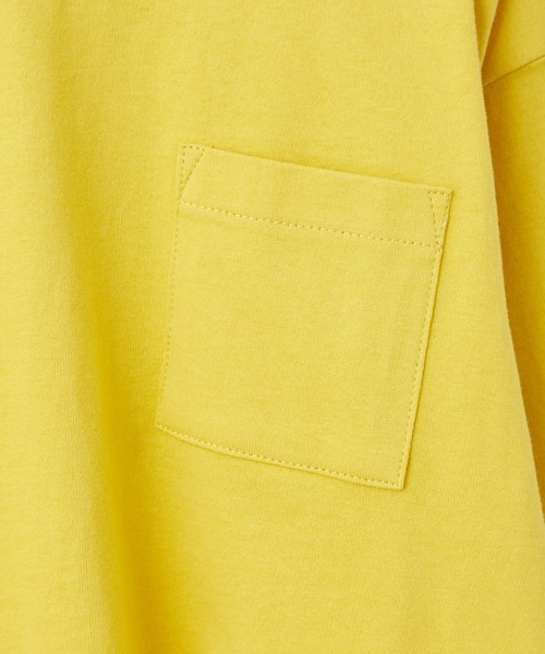 CIAOPANIC TYPY（チャオパニックティピー）の「【KIDS】USAコットンポケット付きロングTee（Tシャツ/カットソー・キッズ・ホワイト/チャコールグレー/カーキ/ピンク/イエロー・SMALL/MEDIUM/LARGE/X-LARGE/XX-LARGE）」の13枚目の写真