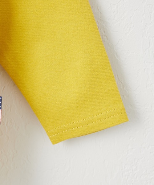 CIAOPANIC TYPY（チャオパニックティピー）の「【KIDS】USAコットンポケット付きロングTee（Tシャツ/カットソー・キッズ・ホワイト/チャコールグレー/カーキ/ピンク/イエロー・SMALL/MEDIUM/LARGE/X-LARGE/XX-LARGE）」の15枚目の写真