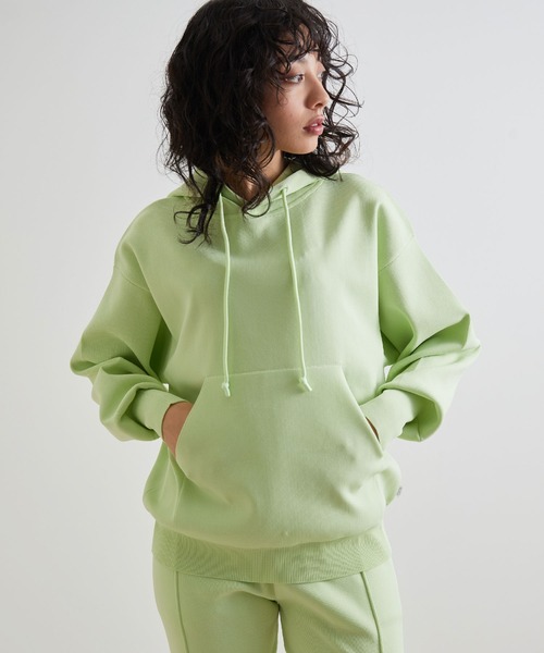 NERGY（ナージー）の「【動けるニット】リブパーカー（ニット/セーター・レディース・チャコールグレー/オフホワイト/ミント・FREE）」の3枚目の写真