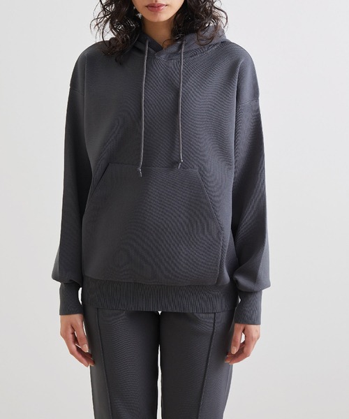 NERGY（ナージー）の「【動けるニット】リブパーカー（ニット/セーター・レディース・チャコールグレー/オフホワイト/ミント・FREE）」の10枚目の写真