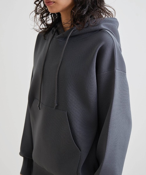 NERGY（ナージー）の「【動けるニット】リブパーカー（ニット/セーター・レディース・チャコールグレー/オフホワイト/ミント・FREE）」の13枚目の写真