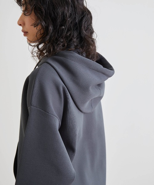 NERGY（ナージー）の「【動けるニット】リブパーカー（ニット/セーター・レディース・チャコールグレー/オフホワイト/ミント・FREE）」の14枚目の写真