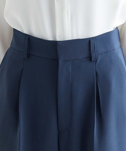 ROPE' PICNIC（ロペピクニック）の「【セットアップ対応】クロップド丈タックワイドパンツ（その他パンツ・レディース・ベージュ/ネイビー/ピンク系その他2・38/40）」の6枚目の写真