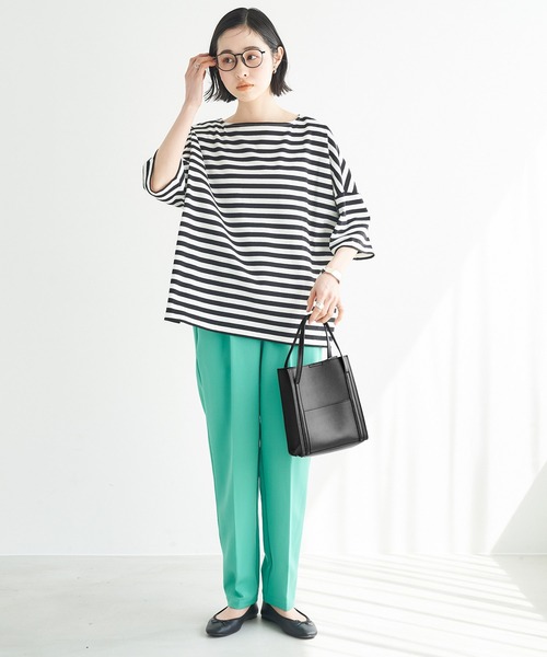 Chaco closet（チャコ クローゼット）の「2WAY外ポケット付きスクエアミニトートバッグ/ショルダーバッグ（トートバッグ・レディース・ブラック/ベージュ/ブラウン/オフホワイト/グリーン・FREE）」の8枚目の写真