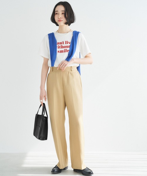 Chaco closet（チャコ クローゼット）の「2WAY外ポケット付きスクエアミニトートバッグ/ショルダーバッグ（トートバッグ・レディース・ブラック/ベージュ/ブラウン/オフホワイト/グリーン・FREE）」の16枚目の写真