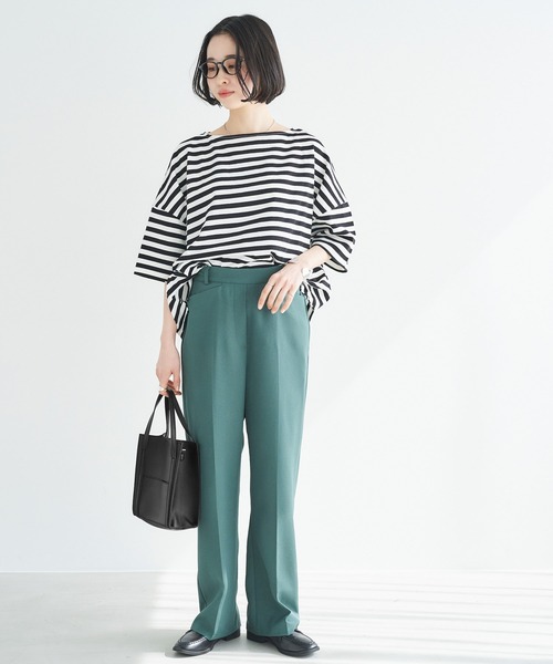 Chaco closet（チャコ クローゼット）の「2WAY外ポケット付きスクエアミニトートバッグ/ショルダーバッグ（トートバッグ・レディース・ブラック/ベージュ/ブラウン/オフホワイト/グリーン・FREE）」の21枚目の写真