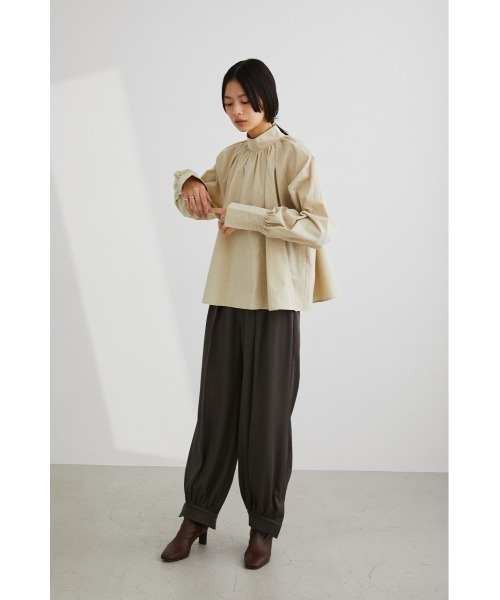 STYLEMIXER（スタイルミキサー）の「ハイネックギャザーブラウス（シャツ/ブラウス・レディース・ベージュ/ブラック/ホワイト/ピンク・FREE）」の14枚目の写真