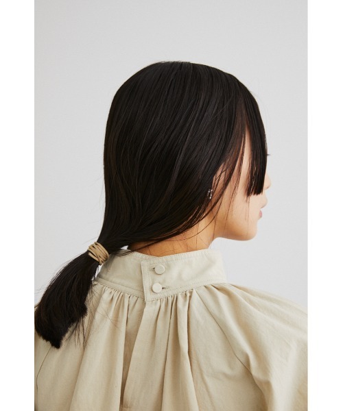 STYLEMIXER（スタイルミキサー）の「ハイネックギャザーブラウス（シャツ/ブラウス・レディース・ベージュ/ブラック/ホワイト/ピンク・FREE）」の11枚目の写真