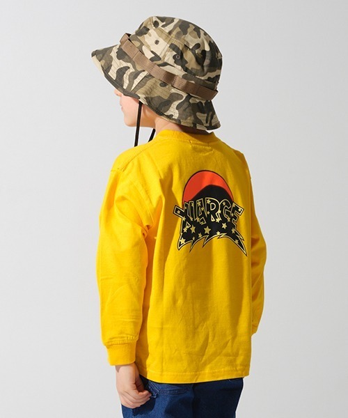 XLARGE KIDS（エクストララージキッズ）の「星ロゴ長袖Tシャツ（Tシャツ/カットソー・キッズ・ホワイト/イエロー/ブラック・80ｃｍ/90cm/100cm/120cm/130cm/110cm/140cm）」の3枚目の写真