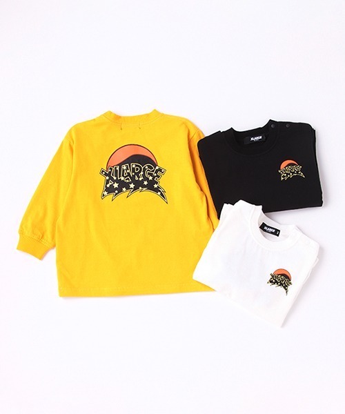 XLARGE KIDS（エクストララージキッズ）の「星ロゴ長袖Tシャツ（Tシャツ/カットソー・キッズ・ホワイト/イエロー/ブラック・80ｃｍ/90cm/100cm/120cm/130cm/110cm/140cm）」の5枚目の写真