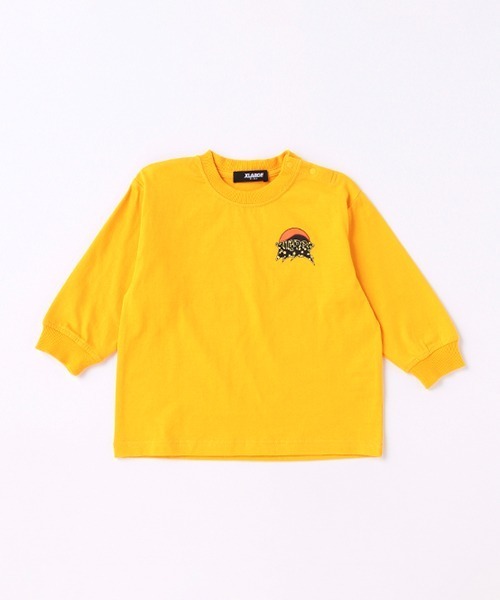 XLARGE KIDS（エクストララージキッズ）の「星ロゴ長袖Tシャツ（Tシャツ/カットソー・キッズ・ホワイト/イエロー/ブラック・80ｃｍ/90cm/100cm/120cm/130cm/110cm/140cm）」の15枚目の写真