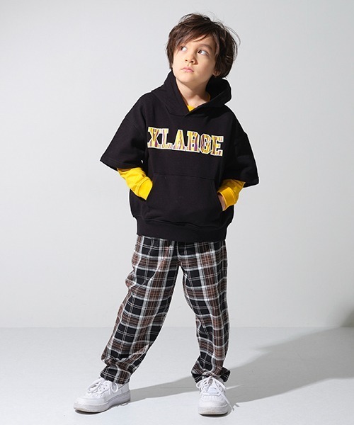XLARGE KIDS（エクストララージキッズ）の「星ロゴ長袖Tシャツ（Tシャツ/カットソー・キッズ・ホワイト/イエロー/ブラック・80ｃｍ/90cm/100cm/120cm/130cm/110cm/140cm）」の19枚目の写真