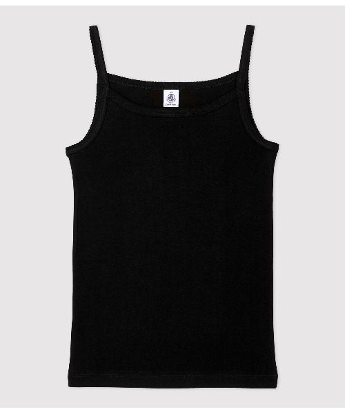 PETIT BATEAU(プチバトー)の「キャミソール(キャミソール・レディース・ブラック・SMALL/X-SMALL/LARGE/XX-SMALL/MEDIUM)」の1枚目の写真